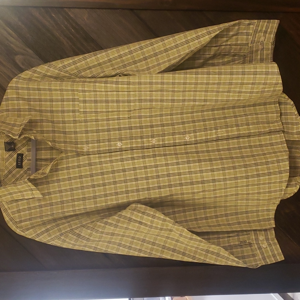 Mens izod long sleeve button down